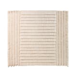 "Campo de Arroz Wall Tapestry" - Original Textile Art in white by Powered By People