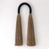 "Jute Arch in Black" - Original Textile Art in multicolor by Bharti Trivedi