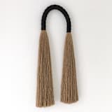 "Jute Arch in Black" - Original Textile Art in multicolor by Bharti Trivedi