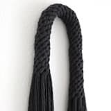 "Charcoal Aarya" - Original Textile Art in black by Bharti Trivedi