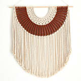 "The Desert Sun Commission" - Original Textile Art in brown by Bharti Trivedi