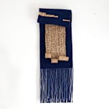 "Sand by the Sea" - Original Textile Art in blue by Bharti Trivedi