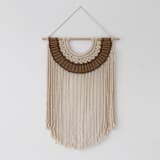 "Sandy Beach" - Original Textile Art in brown by Bharti Trivedi