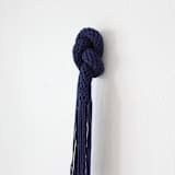 "Fiber art - Connected" - Original Textile Art in blue by Bharti Trivedi