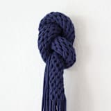 "Fiber art - Connected" - Original Textile Art in blue by Bharti Trivedi