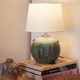 "Olive Moon Lamp" - Table Lamps in green by Jenny Mulder