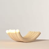 "The Wave Lamp" - Table Lamps in beige by Rory Pots