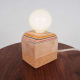 "Recycled Skateboard Base Lamp" - Table Lamps in white by Koppa Wood