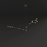 "Constellation - Pisces" - Wall Lights in brass by Richard Clarkson
