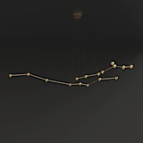 "Constellation - Aquarius" - Wall Lights in brass by Richard Clarkson