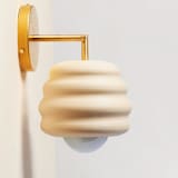 "River Sconce" - Wall Lights in white by Rory Pots