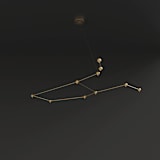"Constellation - Gemini" - Wall Lights in brass by Richard Clarkson