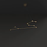 "Constellation - Leo" - Wall Lights in brass by Richard Clarkson