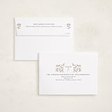 "Golden Botanical Frame" - Foil Press Memorial Cards in Biscotti by Susan Zinader - FREE Recipient Addressing