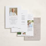 "Gilde Edge" - Foil Press Memorial Cards in Pearl by Itsy Belle Studio - Back of Card Options