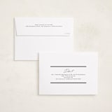 "Classic Edge" - Foil Press Memorial Cards in Midnight by Nicole Walsh - FREE Recipient Addressing