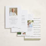 "Delicate Frame" - Foil Press Memorial Cards in Winter by Kristen Knechtel - Back of Card Options