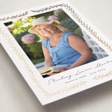 "Delicate Frame" - Foil Press Memorial Cards in Winter by Kristen Knechtel - Detail