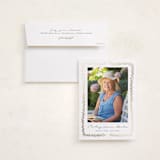 "Delicate Frame" - Foil Press Memorial Cards in Winter by Kristen Knechtel - Card with Envelope