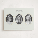 "Vignette" - Foil Press Memorial Cards in Pearl by Kelly Watkins - Front