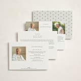 "Vignette" - Foil Press Memorial Cards in Pearl by Kelly Watkins - Back of Card Options
