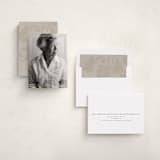 "Triple Frame" - Foil Press Memorial Cards in Cream by Ani Somi - Assembled