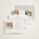 "Everleaf Tribute" - Foil Press Memorial Cards in Pearl by Ana de Sousa - Back of Card Options
