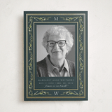 "Everlasting Tribute" - Foil Press Memorial Cards in Garden by Ana de Sousa - Front