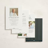 "Everlasting Tribute" - Foil Press Memorial Cards in Garden by Ana de Sousa - Back of Card Options
