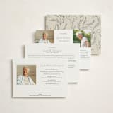 "A Life Remembered" - Foil Press Memorial Cards in Vanilla by Joyce Pinheiro - Back of Card Options