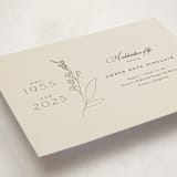 "A Life Remembered" - Foil Press Memorial Cards in Vanilla by Joyce Pinheiro - Detail