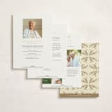 "Cross and Verse" - Foil Press Memorial Cards in Creme by mo kelley - Back of Card Options