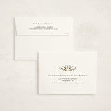 "Cross and Verse" - Foil Press Memorial Cards in Creme by mo kelley - FREE Recipient Addressing