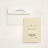 "Cross and Verse" - Foil Press Memorial Cards in Creme by mo kelley - Card with Envelope