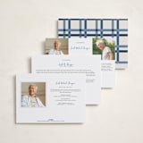 "Wide Frame" - Memorial Cards in Ocean by Kelly Watkins - Back of Card Options