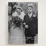 "Beloved and Remembered" - Memorial Cards in Almond by Sabrin Deirani - Front