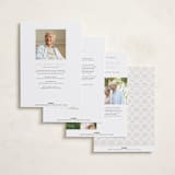 "Beloved and Remembered" - Memorial Cards in Almond by Sabrin Deirani - Back of Card Options