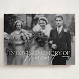 "Beloved and Remembered" - Memorial Cards in Almond by Sabrin Deirani - Front