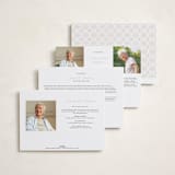 "Beloved and Remembered" - Memorial Cards in Almond by Sabrin Deirani - Back of Card Options