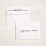 "Editorial Modern" - Memorial Cards in Chalk by Anupama - FREE Recipient Addressing