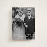 "Beloved and Remembered" - Memorial Cards in Almond by Sabrin Deirani - Front