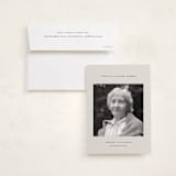 "forever - in our hearts" - Memorial Cards in Champagne by Sara Hicks Malone - Card with Envelope