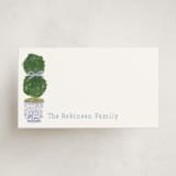 "Topiary" - Mini Note Cards in Periwinkle by Jenna Holcomb - Front