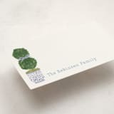 "Topiary" - Mini Note Cards in Periwinkle by Jenna Holcomb - Detail