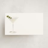 "Martini" - Mini Note Cards in Olive by Baumbirdy - Front