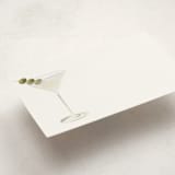 "Martini" - Mini Note Cards in Olive by Baumbirdy - Detail