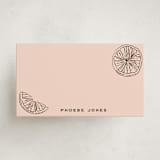 "Garnish" - Mini Note Cards in Peach by Megan Davis - Front