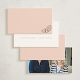 "Garnish" - Mini Note Cards in Peach by Megan Davis - Back of Card Options