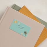 "Vintage Pickle" - Mini Note Cards in Aqua by Vera Lim - In-Situ