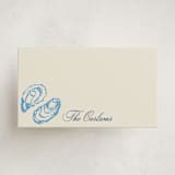 "Oyster" - Mini Note Cards in Oyster Blue by Megan Davis - Front